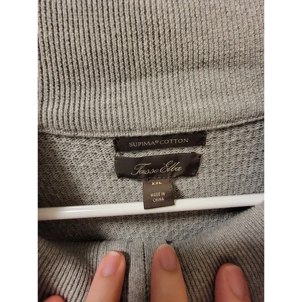 NWT Mens Tasso Elba Knit Pullover 100% Supima Cotton SZ XXL